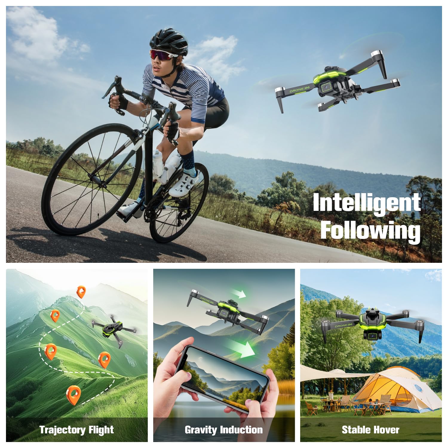Drone Con Cámara 4K Para Niños Y Adultos – Motor Sin Escobillas, 40 Minutos De Vuelo, Transmisión 5G Y Control Por Gestos – Regalo Perfecto De Navidad
