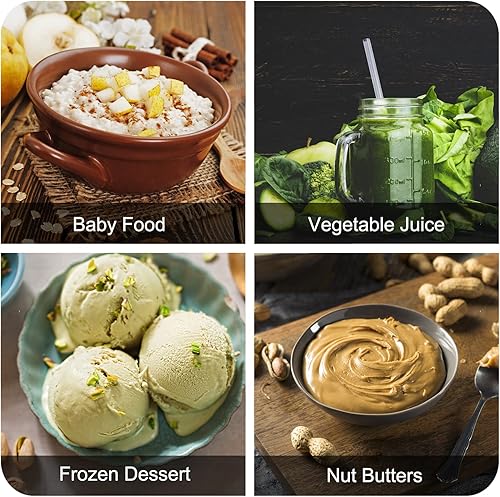 Miniatura 6 de LDAILY Licuadora profesional, máquina de batidos de alta resistencia con motor de 1500 W, tarro Tritan de 68 onzas, 6 cuchillas de acero inoxidable,