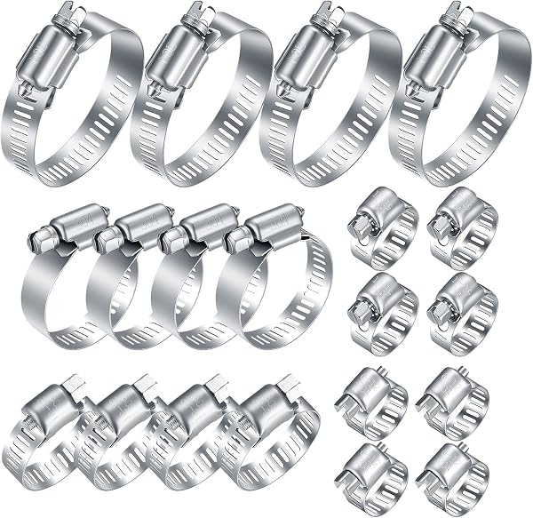 Versatile, Rust-Resistant Hose Clamp Kit for Home and Auto Repairs