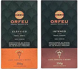 Café Torrado e Moído Orfeu Clássico e Intenso - Combo 2 x 250g
