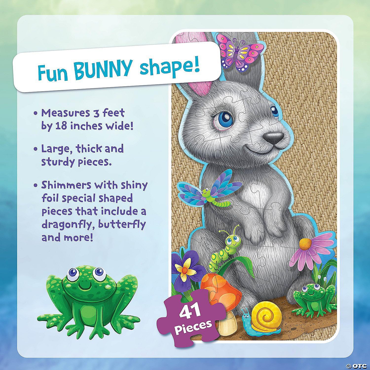Peaceable Kingdom Bunny 41-Piece Floor Puzzle - Image 5