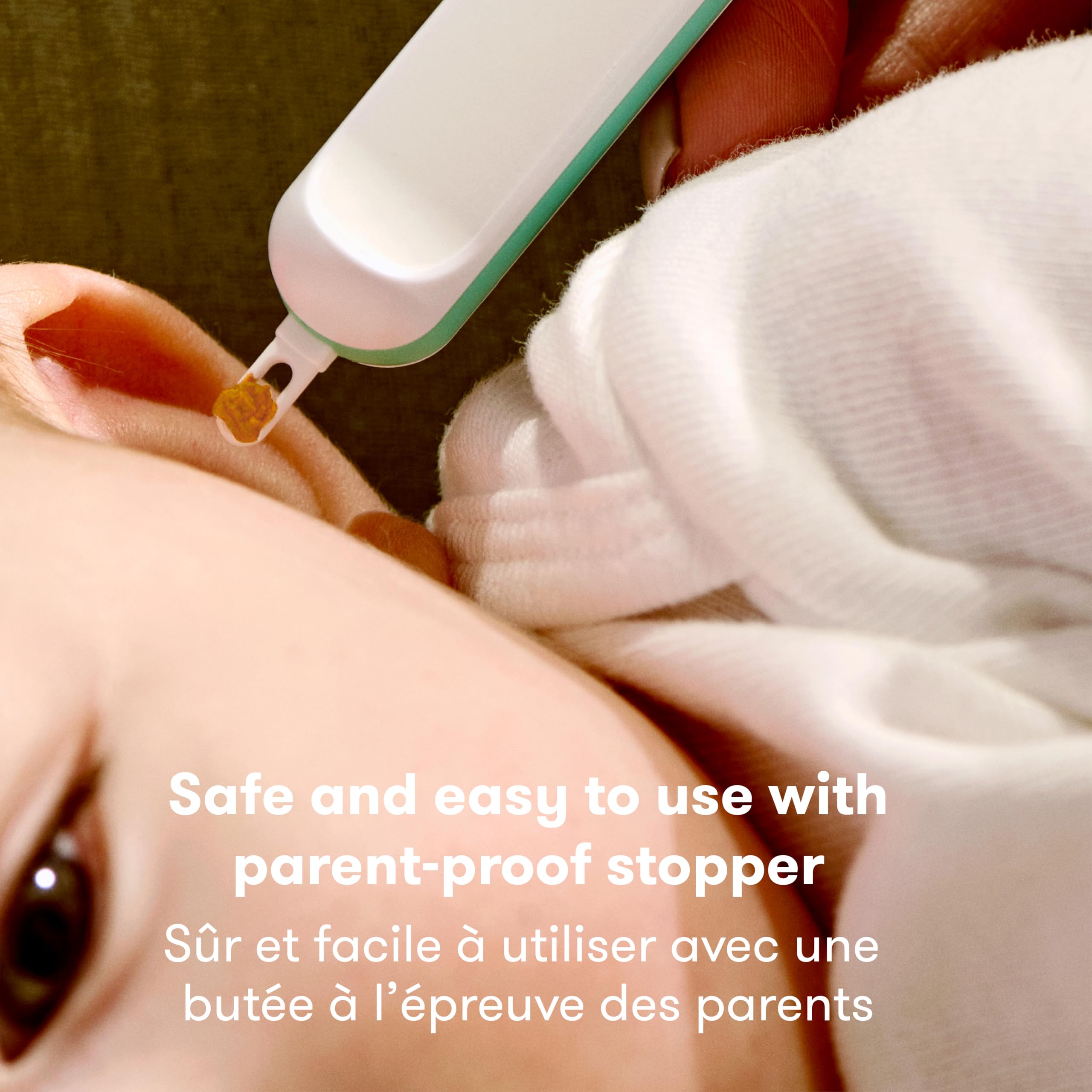 Frida Baby 3-in-1 Nose, Nail + Ear Wax Removal Tool, Baby Ear Cleaner + Baby Nose Cleaner and Nail Tool for Babies + Toddlers, Safely Clean Baby's Boogers - 4