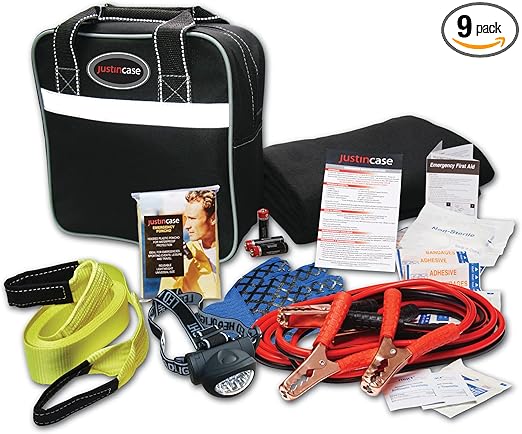 Justin Case Deluxe Auto Safety Kit with 365 Days of Roadside Assistance