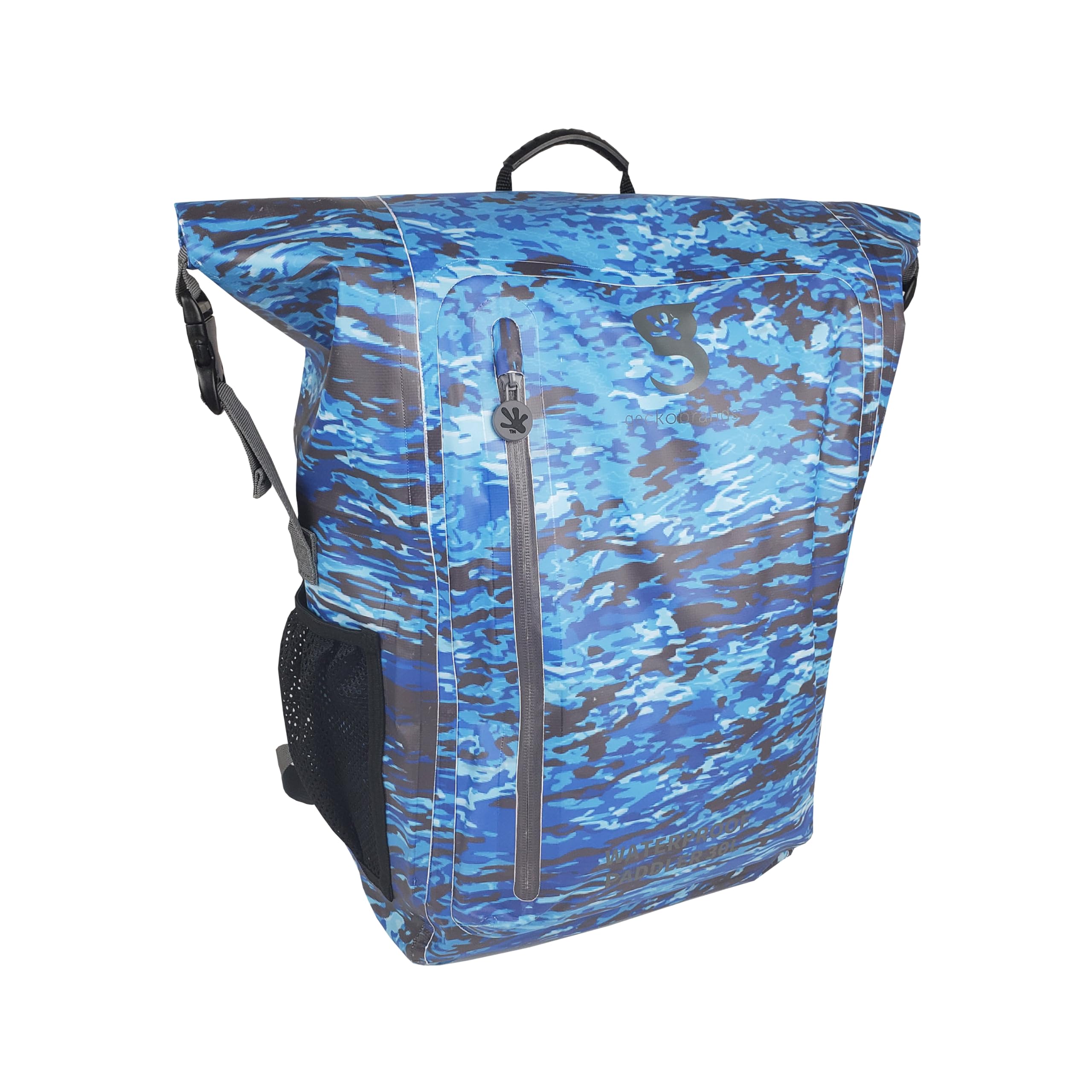 geckobrands Paddler 30L Waterproof Backpack – Durable PVC Tarpaulin Bag for Extreme Conditions