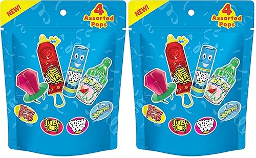 Miniatura 10 de Bazooka Candy Brands Caja de dulces variada – 18 paletas de dulces de verano de Ring Pop, Push Pop, Baby Bottle Pop & Juicy Drop – Caramelos