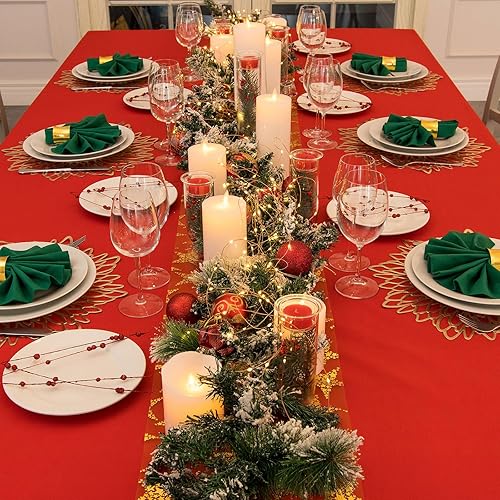 Miniatura 6 de CHENGU 6 manteles individuales redondos de vinilo prensado metálico, 6 piezas, incluye manteles individuales y posavasos, antideslizantes,