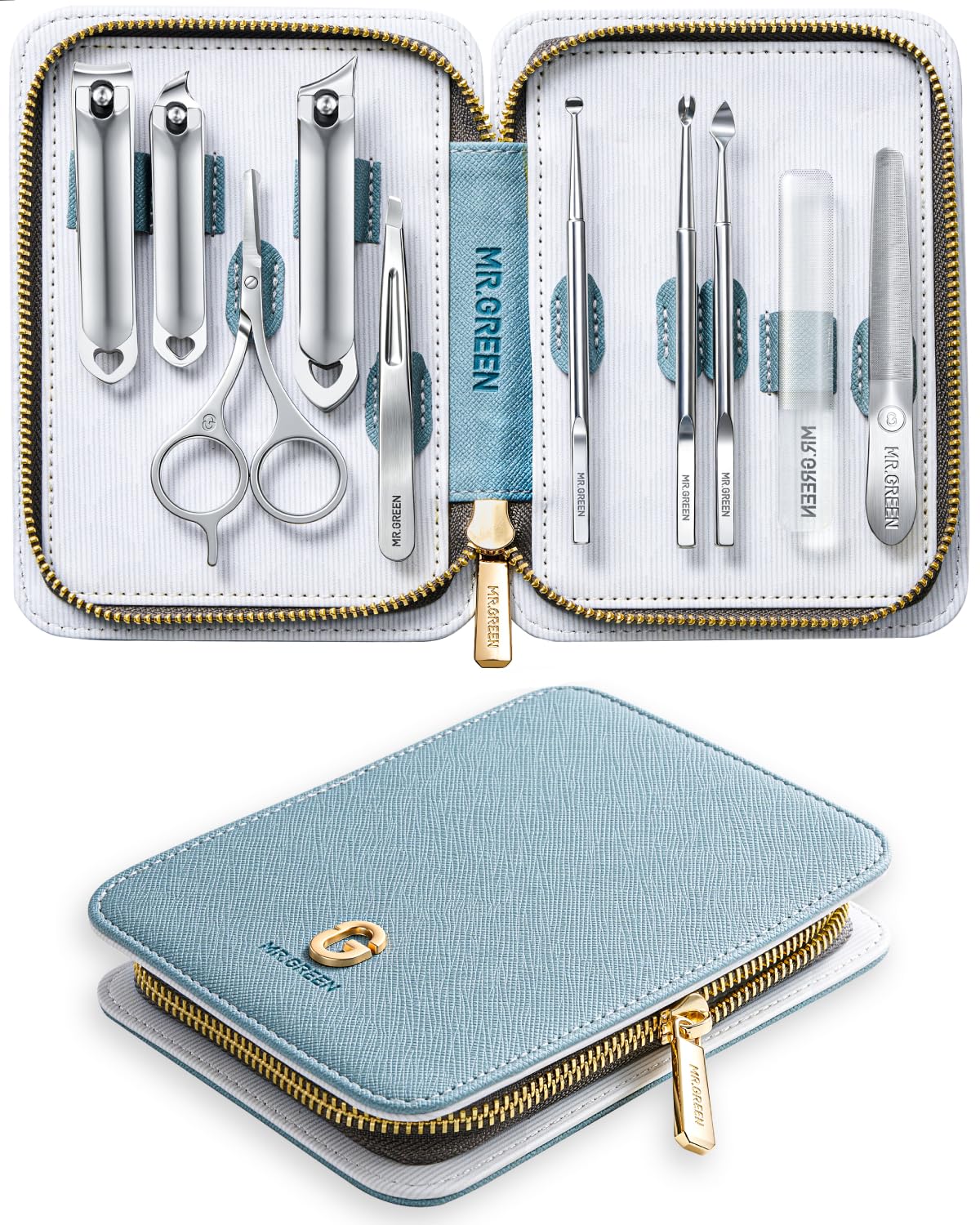 MR.GREEN 10-in-1 Manicure Kit, Professional Full Function Nail Clipper Set