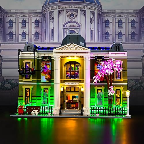 Bourvill Luz LED para Lego 10326 Juego de museo de historia natural, versión clásica, iluminación de bloques de construcción, modelo compatible con