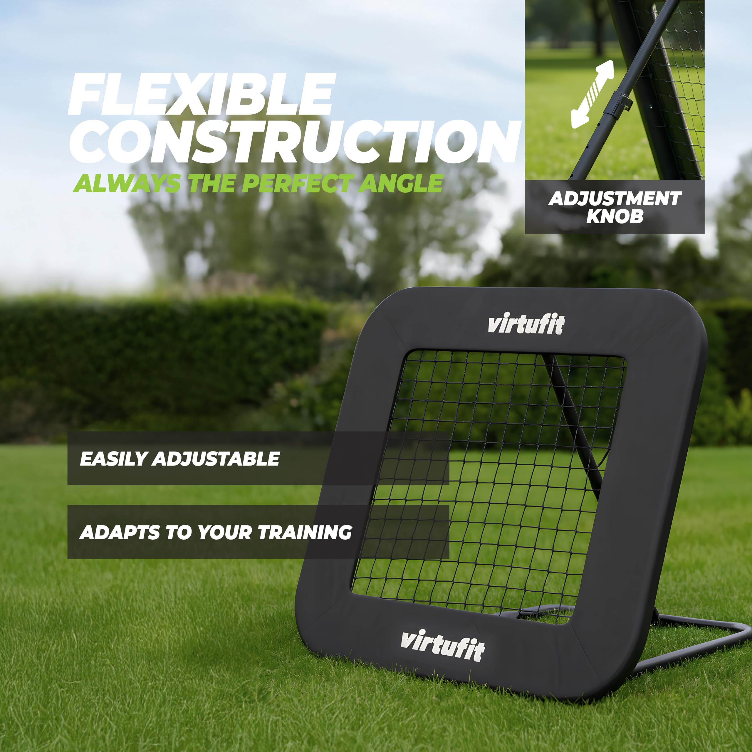 VirtuFit Rebounder ajustable Pro - Kickback - 84x84cm