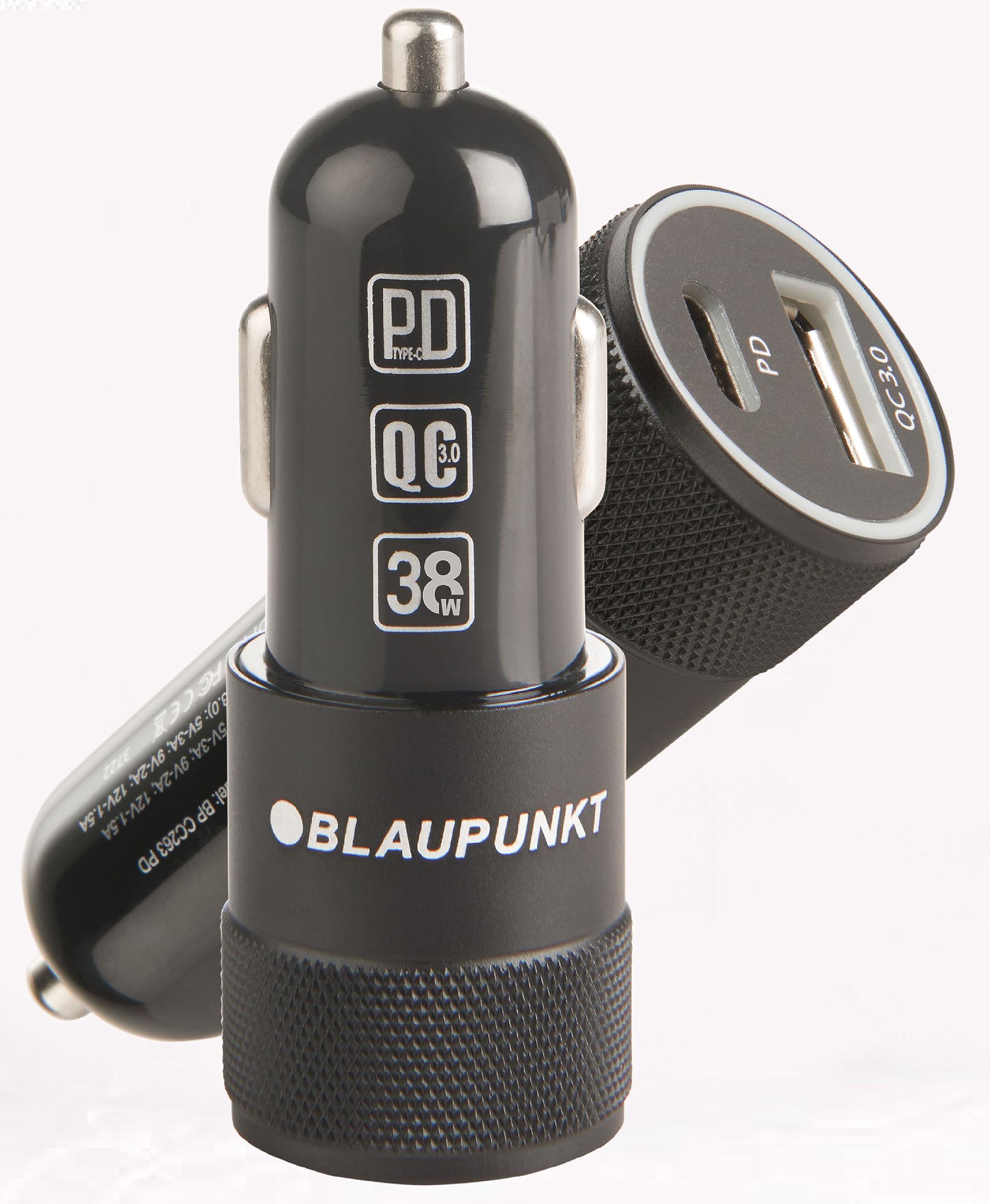 Blaupunkt Bp Cc 263 Pd 38 Watts Car Charger for Phones,Dual Port Type C-Pd 20 Watts+USB A 18 Watts,Qualcomm 3.0 Quick Charge,C to Ctype Cable Included,Compatible with All Smartphones&Tablets,Black (B0CDLJS553) Amazon Price History, Amazon Price Tracker