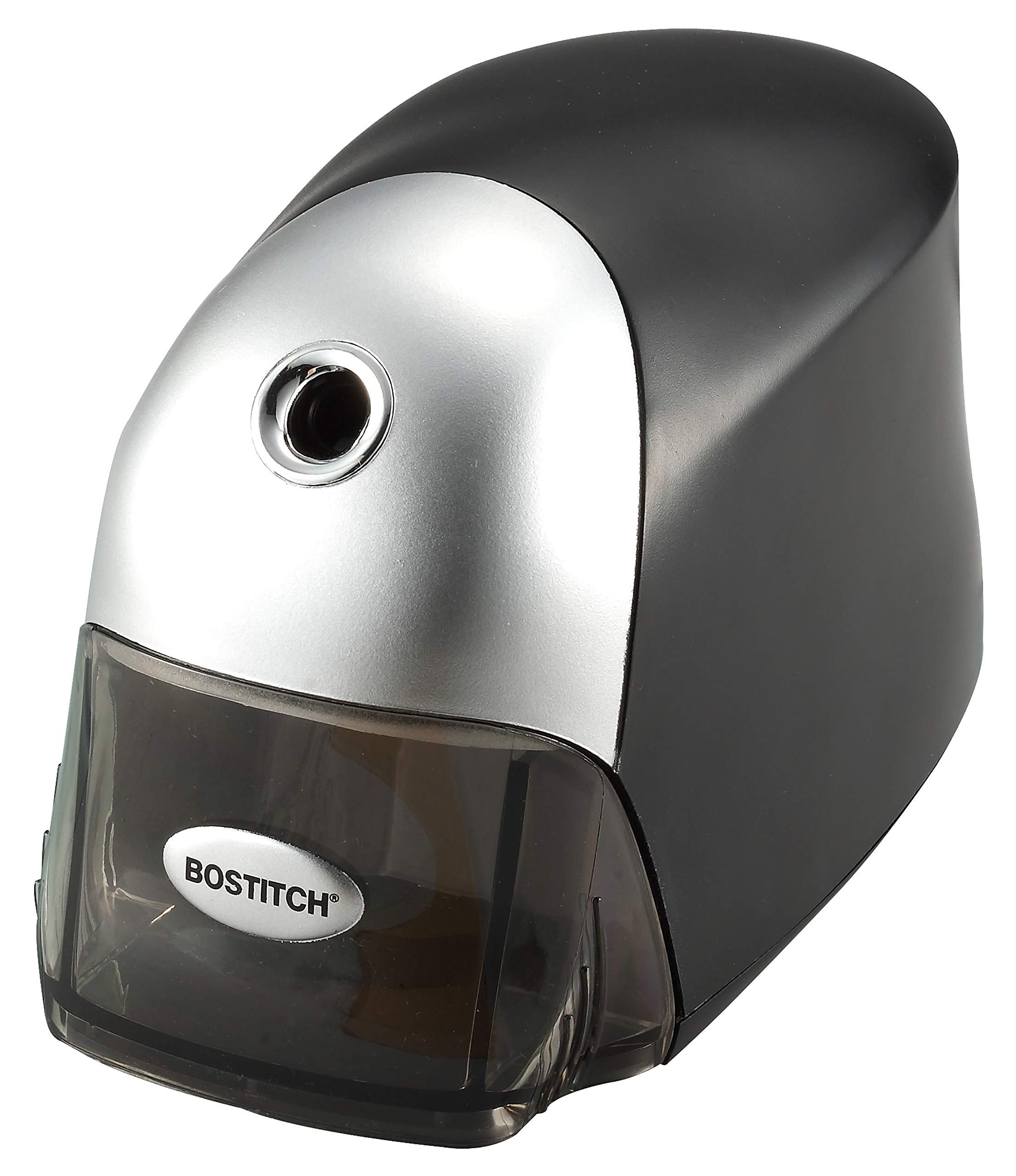 Bostitch Office QuietSharp Executive Heavy Duty Electric Pencil Sharpener for 65% Faster Sharpening and 6X Longer Cutter Life - Colored Pencil Compatible, Black