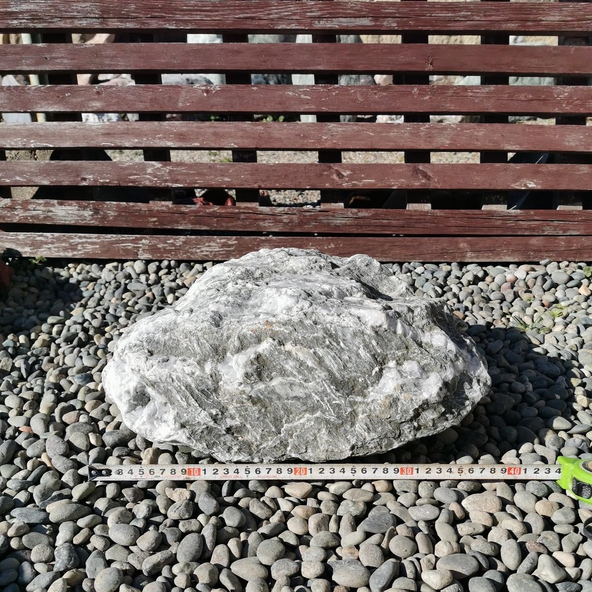 極上三波石7.7キロ 庭石鑑賞石坪庭盆栽灯籠造園庭ガーデニング水槽