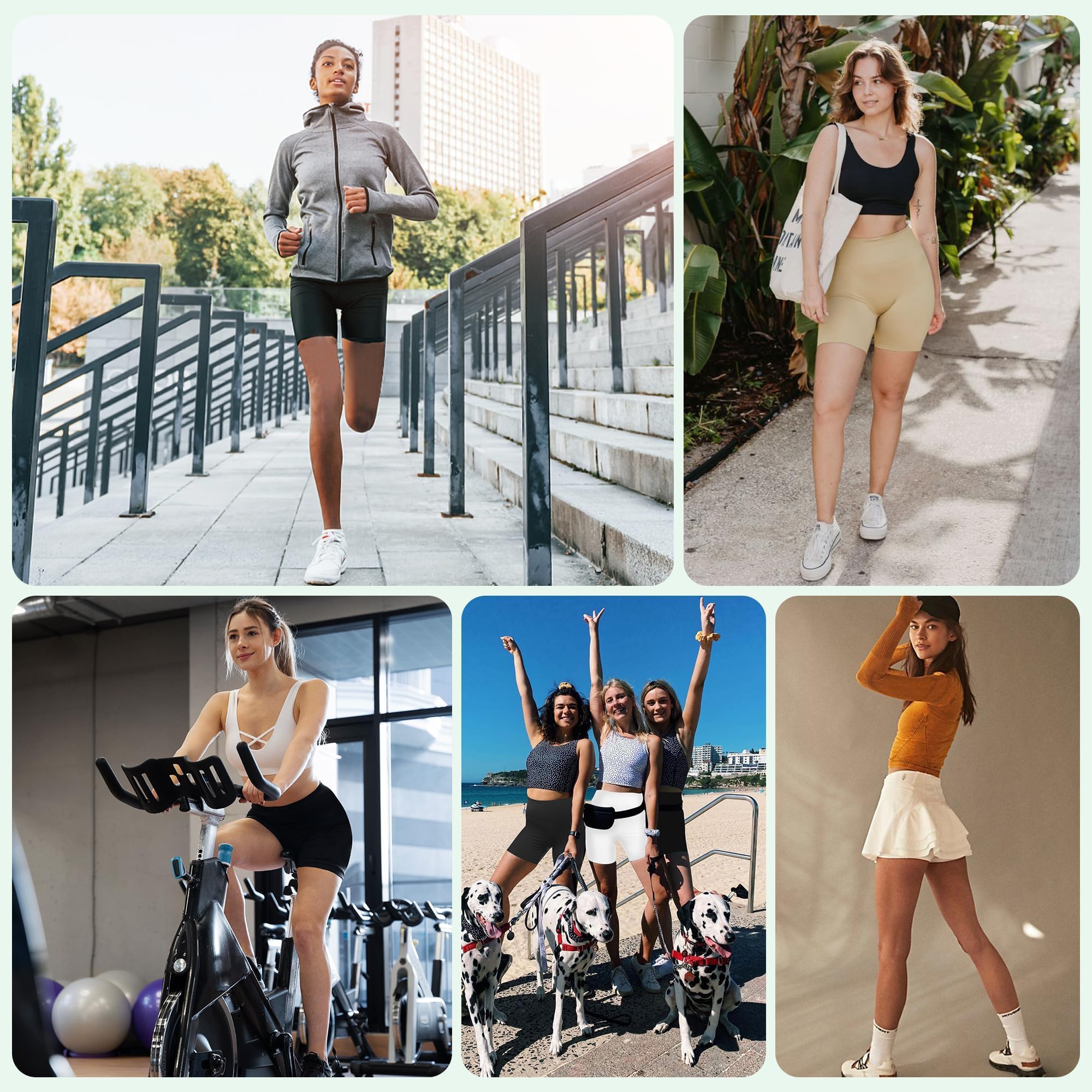 DDOBB Pantalones Cortos Mujer Mallas Cortas Shorts Mujer Pantalon Corto Mujer Leggins Cortos Boxer Anti-silp Debajo de Los Vestidos para Running, Yoga y Ejercicio(Rosa,L-XL)