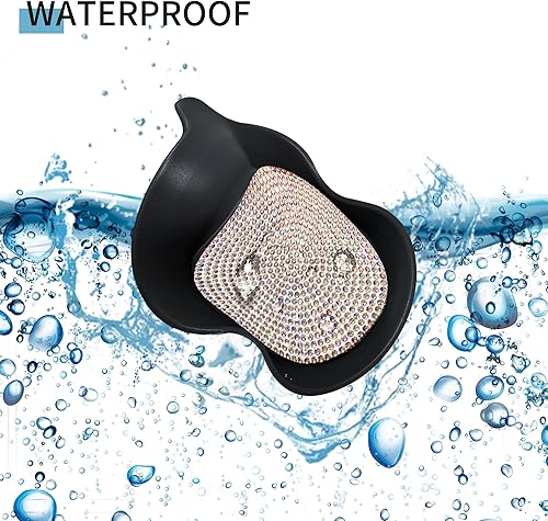 Miniatura 6 de Amooca Portavasos para automóvil, antideslizante, universal, a prueba de tamices, accesorios para el interior del automóvil, 2 unidades, negro y