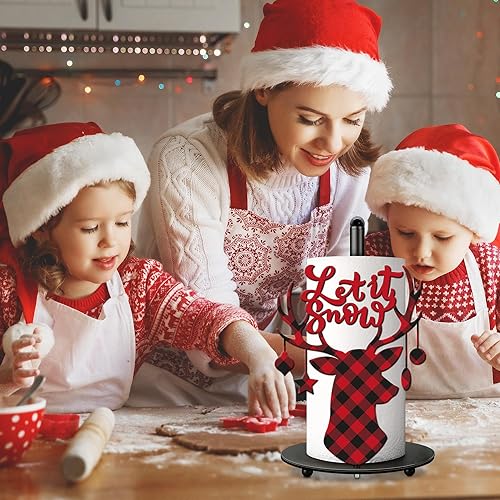 Miniatura 7 de Decoraciones de Navidad, decoración de renos para el hogar, cocina, baño, decoraciones navideñas para el hogar interior, decoración de cuadros de