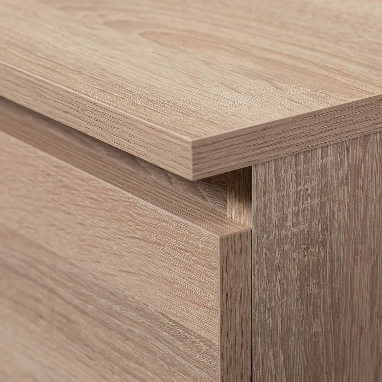 Close-up of a drawer runner mechanism in the AKORD K80 2D1SZ Commode