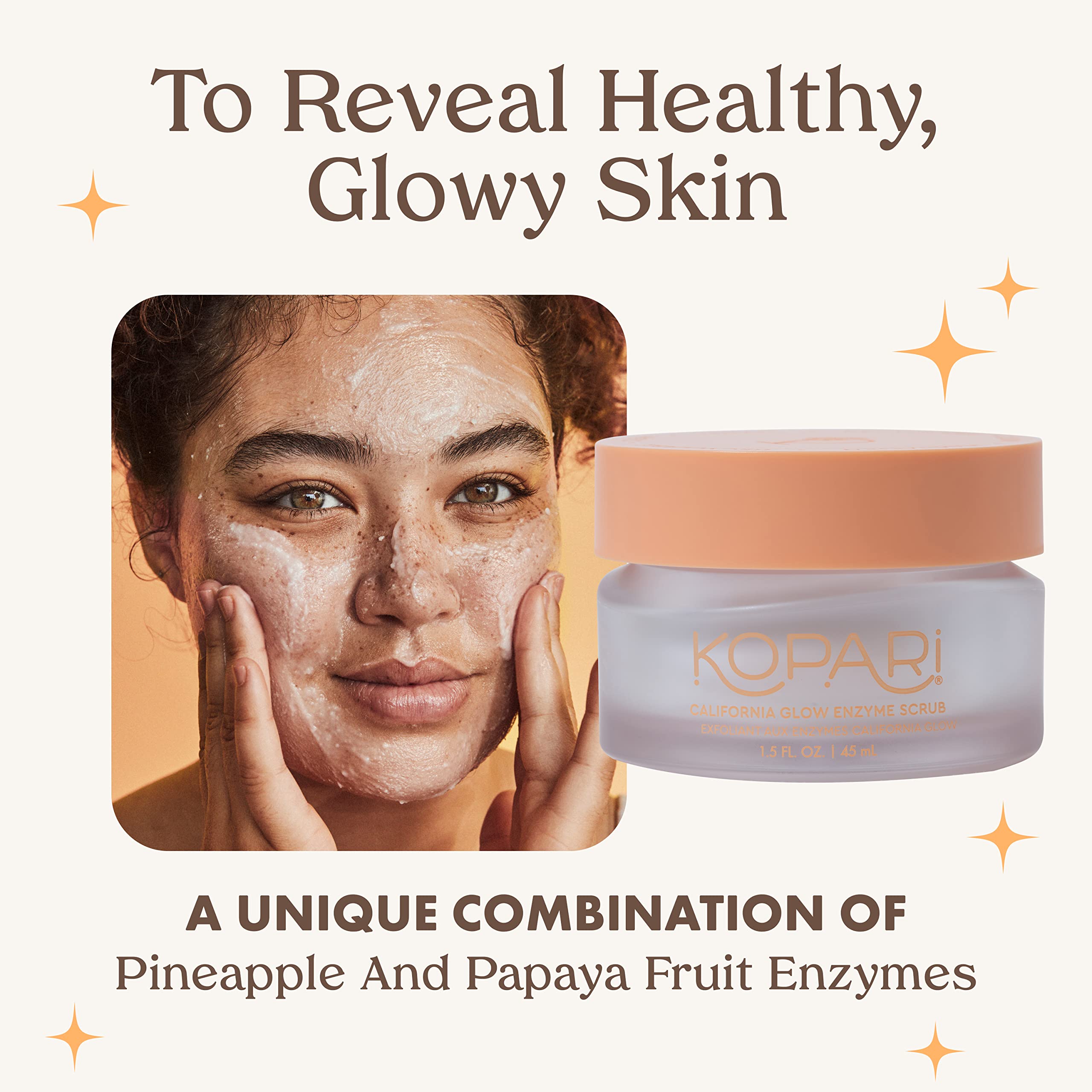 Amazon.com: Kopari California Glow Enzyme Exfoliating Face Scrub