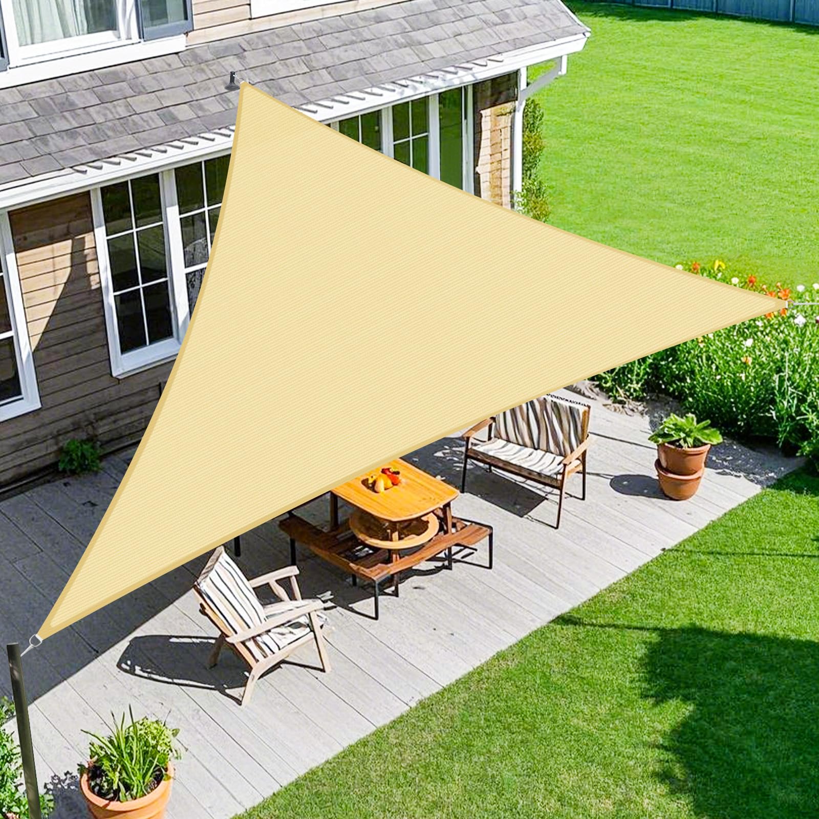 Amazon.com : Amagenix Sun Shade Sail 9X10X13.5 Curved Edge Outdoor