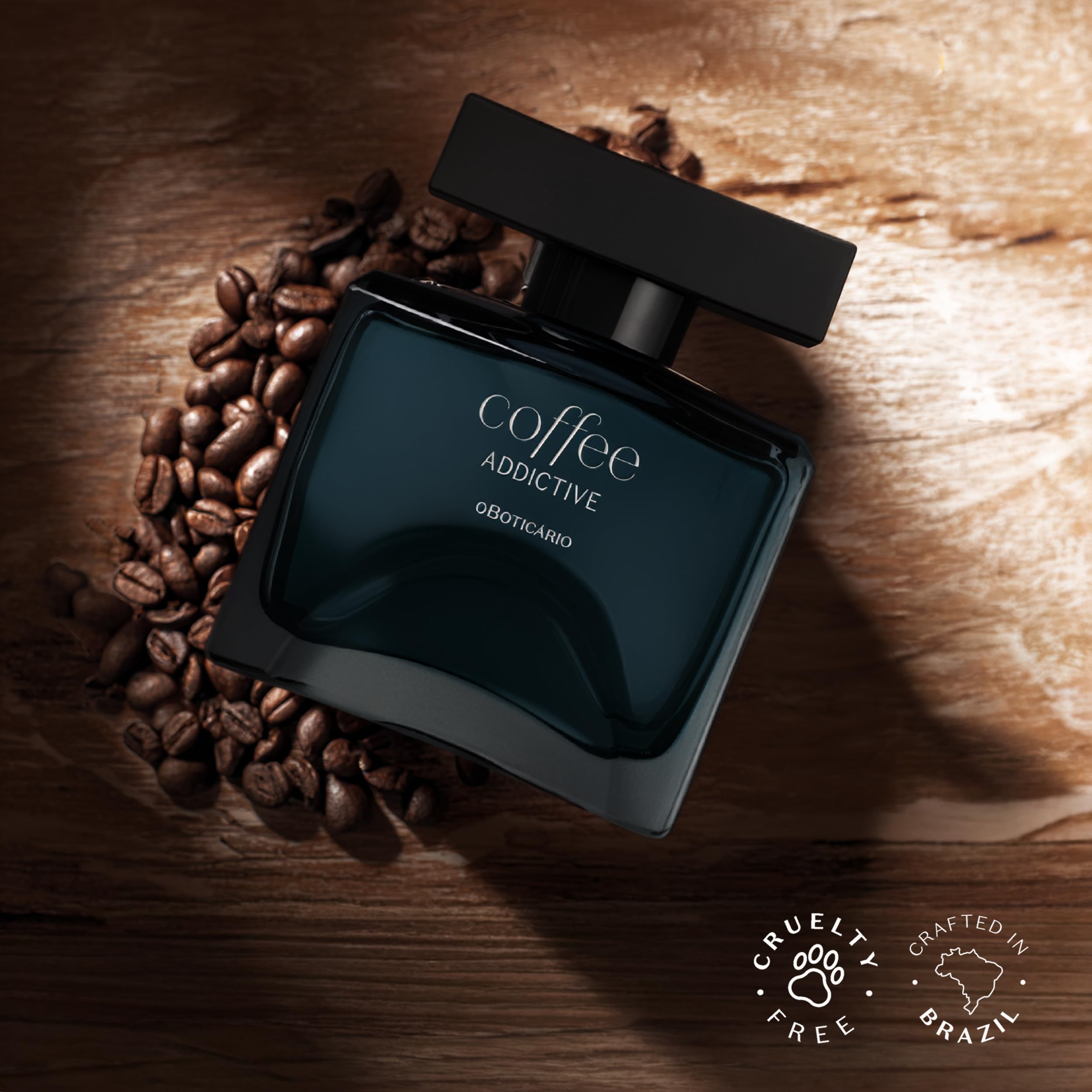 O Boticário Coffee Addictive Man Eau de Toilette 100 ml Parfum Oriental Cardamome, Ambre et Café