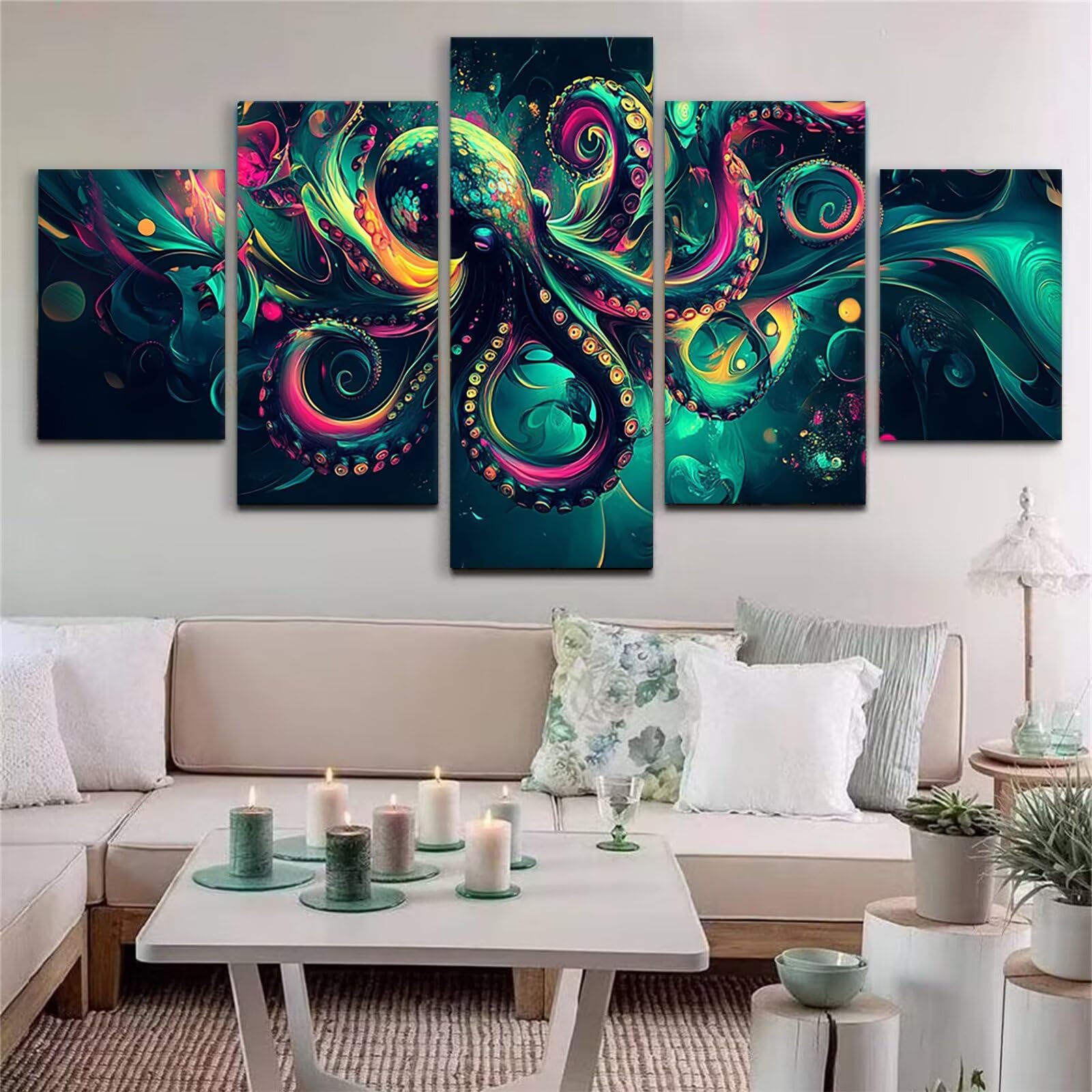 Sztuka diamentowa, 5D, ośmiornica, 5 sztuk, DIY, kryształowe zestawy artystyczne, dla dorosłych, pełne okrągłe wiertło, kamienie szlachetne, sztuka i rękodzieło, zestaw mozaikowy do dekoracji ścian