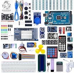 ELEGOO Mega R3 Kit de Démarrage Ultime Le Plus Complet avec Manuel d'Utilisation Français pour Débutants et Professionnels Compatible avec Arduino IDE