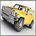 Off-road racing jeep car