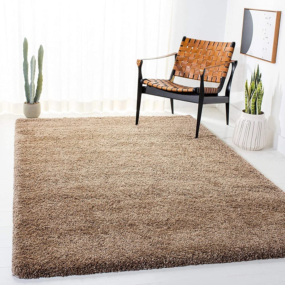 Crystal Carpet Shaggy Modern Rug Soft Handwoven Plain California Premium Shag Collection with 6x8 feet (180 x 240 cm) Biege Color 5 cm Pile Height for Living Room|Home and Bedroom (B09H5Q4S8F) Amazon Price History, Amazon Price Tracker