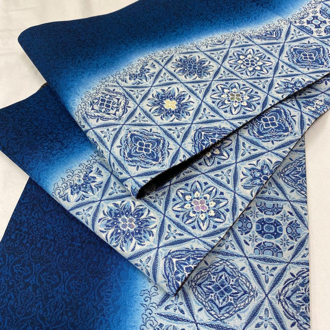 Amazon.co.jp: 螺鈿細工 華文様 京袋帯 お太鼓柄 正絹 一重太鼓 やまと 