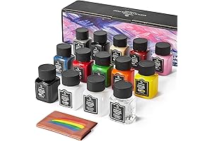 14 Color Acrylic Leather Paint Kit with Leather Preparer and Deglazer