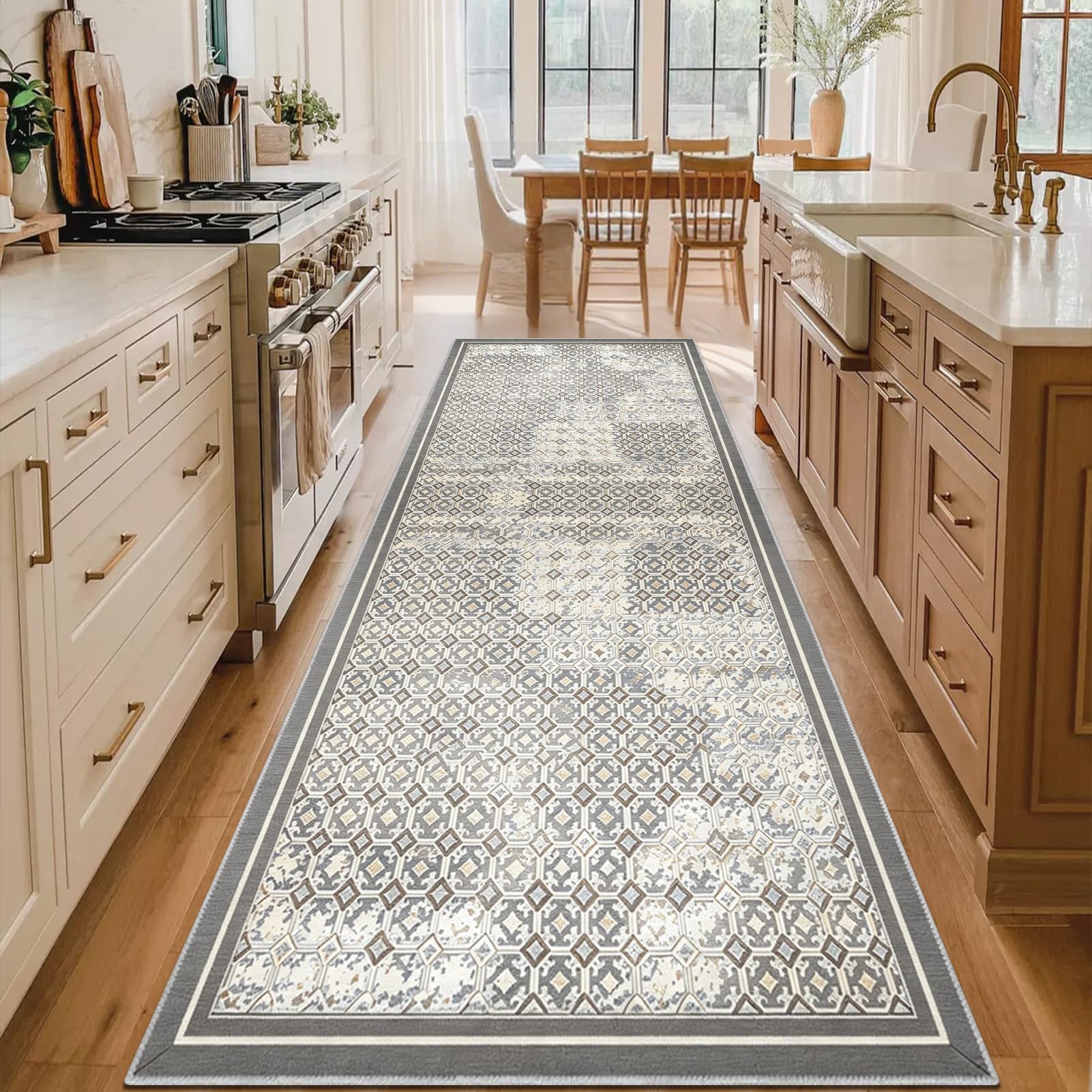 Tapete pasillo entrada y cocina alfombra lavable para una bienvenida limpia en el hogar