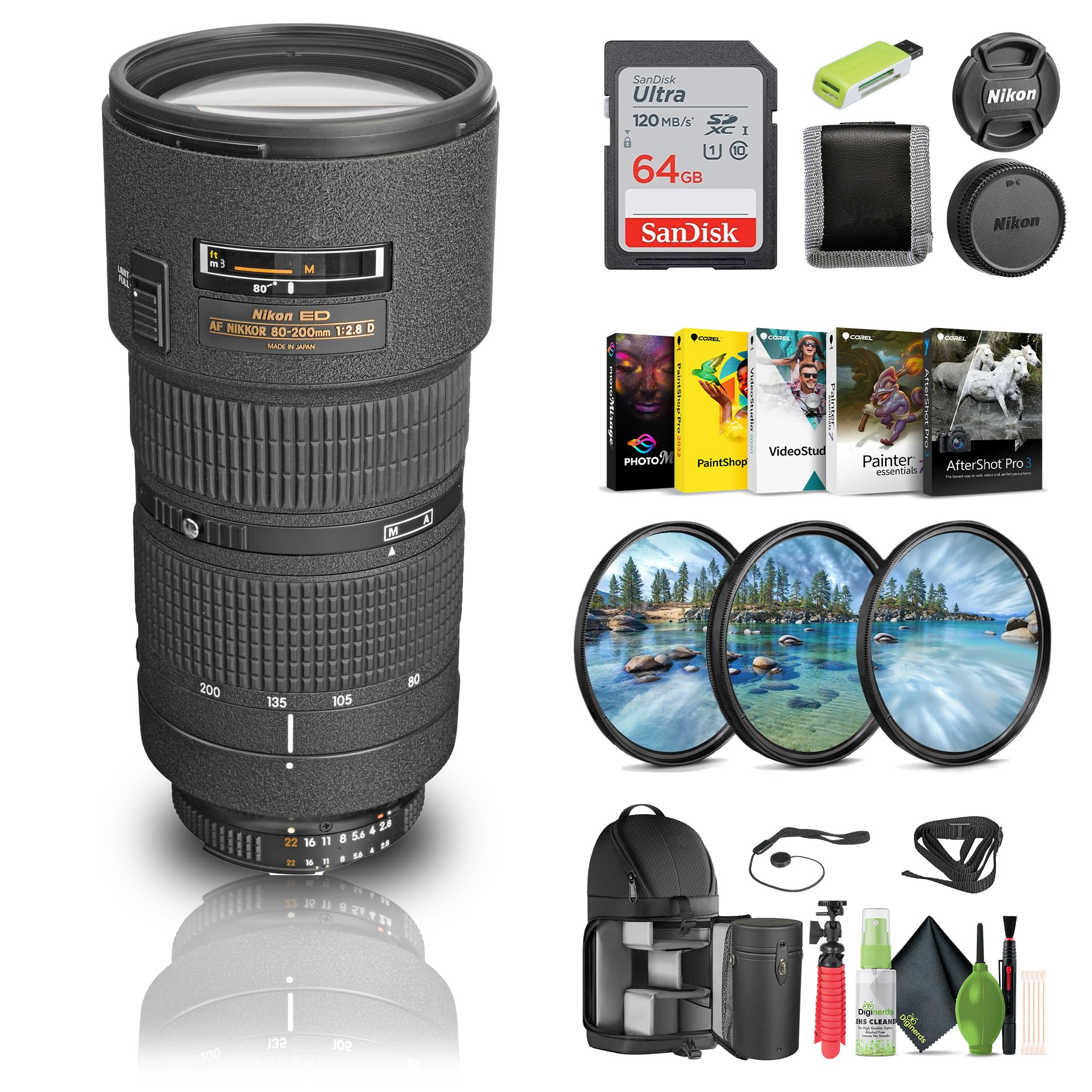 【ケース付き】 ニコン AF Nikkor 80-200mm F2.8 D ED ケース付き】 ニコン AF Nikkor 80-200mm F2.8 D ED いとしのAi