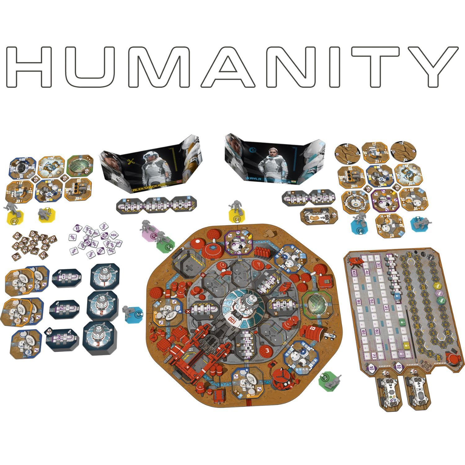 Asmodee Bombyx Humanity - Gry planszowe - Gry planszowe - Gry Ustawiające - Od 14 lat - dla 2 do 4 graczy - wersja francuska