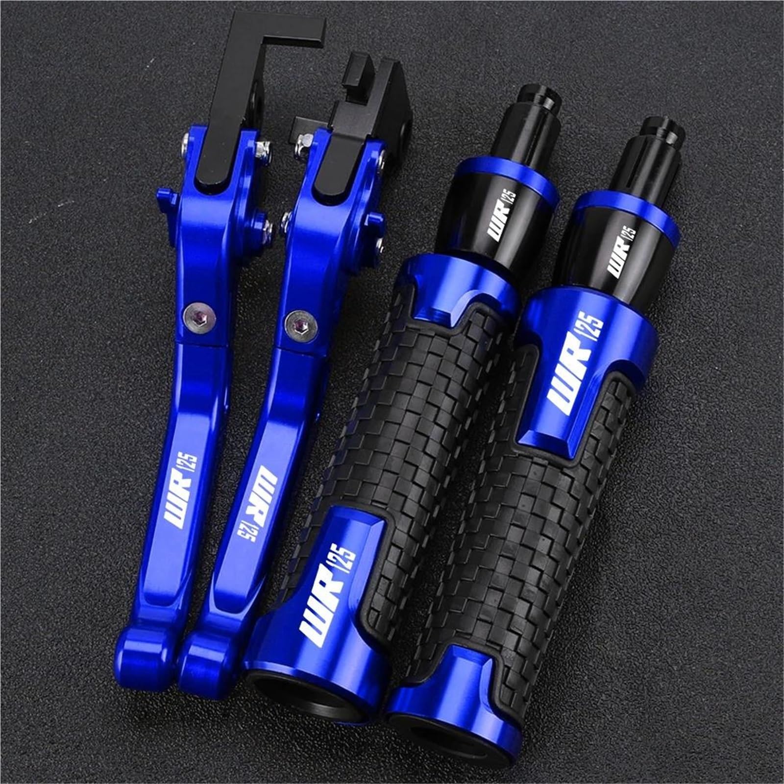 Jhybdp Color 10 Handlebar Levers Motorcycle Brake Clutch Lever Handlebar Grips For Wr125 Wr125x Wr125r 2012-2016 With Handle Bar End Extension Kit Motorbike Brake Grips Clutch Lever