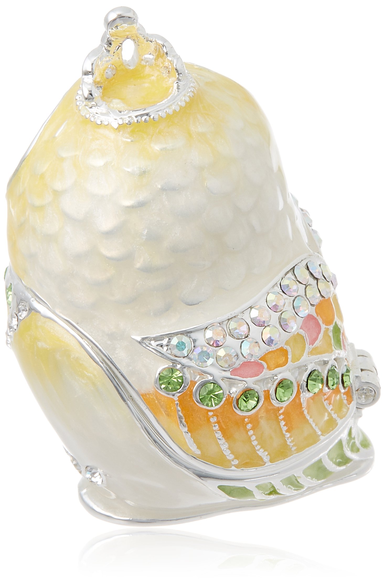 新品 未使用】ジュエリーボックス ティアラフクロウ シトロンイエロー