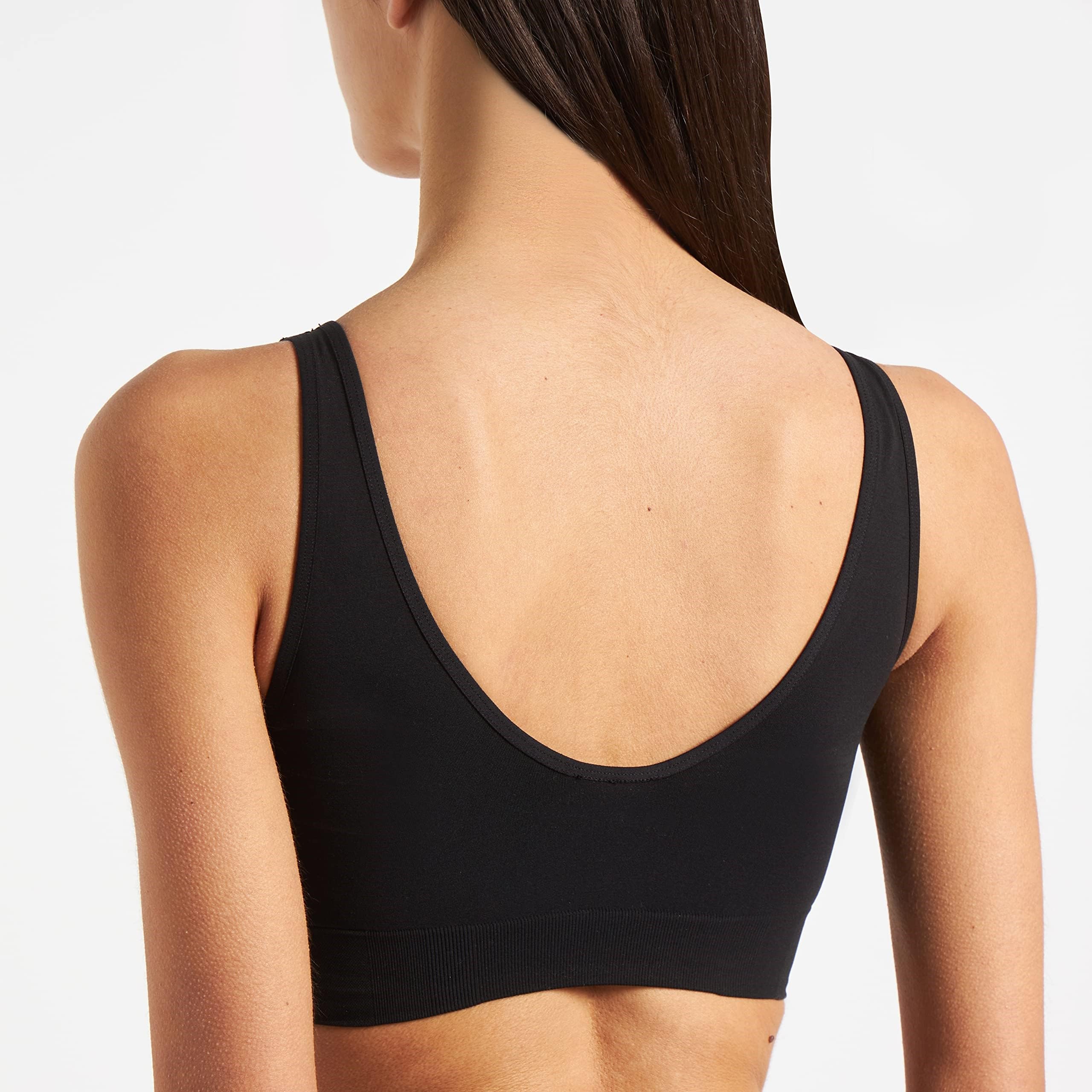 adidas LG Scoop Lounge Bra Bustino, Opaco, Nero, XXL Donna