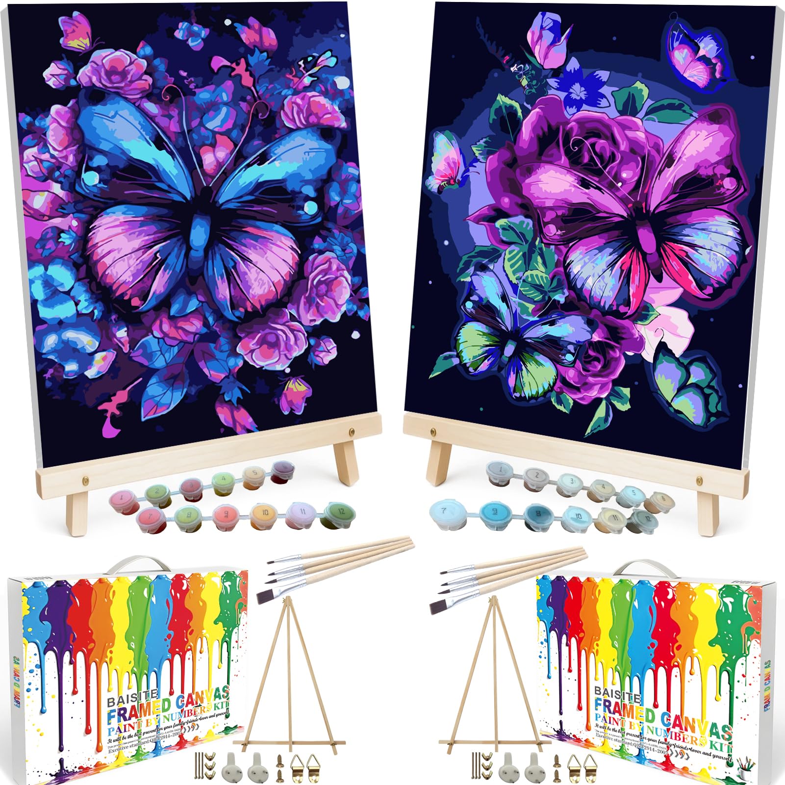 Paint By Numbers Kit - Flowers for Adults -17