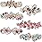 Geyoga 6 Pieces Vintage Hair Barrettes for Women Retro Flower French Pearl Crystal Rhinestones Clips Hair Pins for Women Styling Accessories(Bright Style)