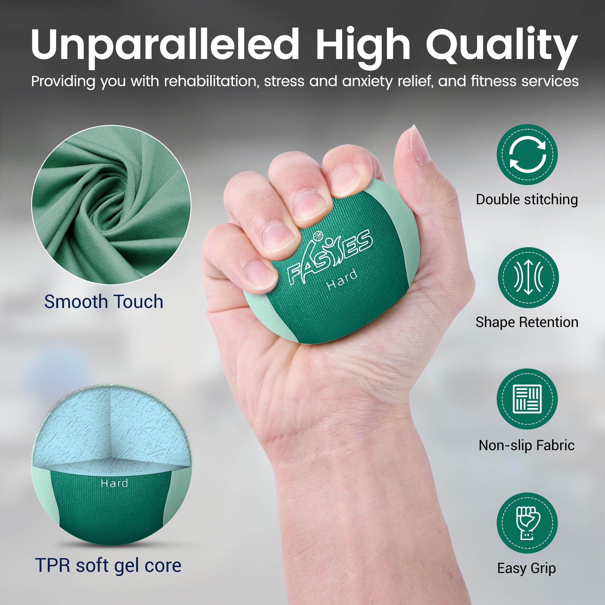 Palline Antistress In Gel - Set Con Diversi Punti Di Forza Per Esercizi Mano E Sollievo Dall'Ansia - Foto 11