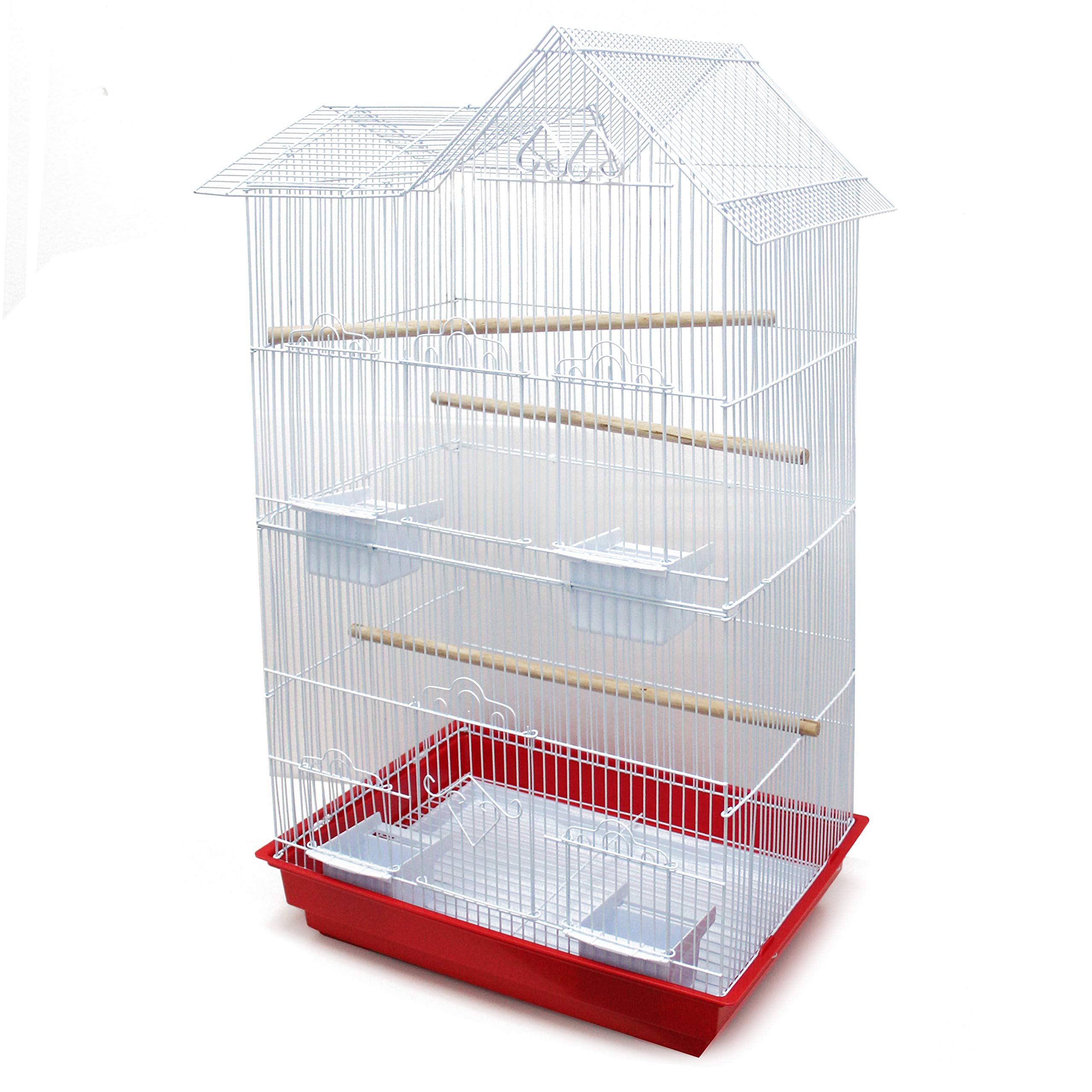 BPS Jaula Grande para Pájaro Pajarera Periquito Canarios con Saltado Perchas para Descanso Comedero Color al Azar (Modelo 3: 47.5 x 36 x 85 cm) BPS-1210