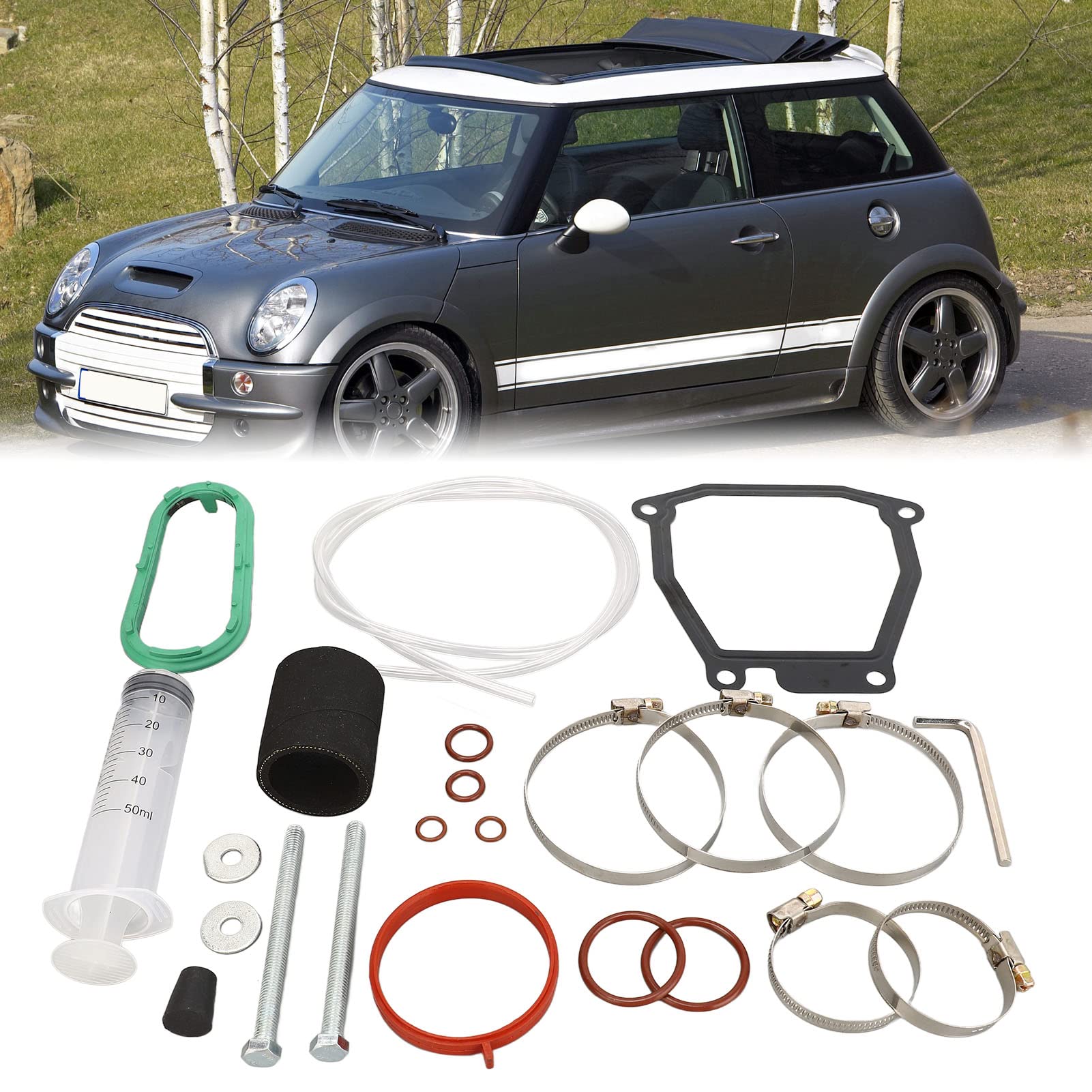 23pcs Kit de servicio sobrealimentador Accesorios de automóviles Reemplazo de S R53 R52 JCW GP