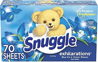 SnuggleFabric Softener Dryer Sheets, Blue Iris & Ocean Breeze, 70 Count
