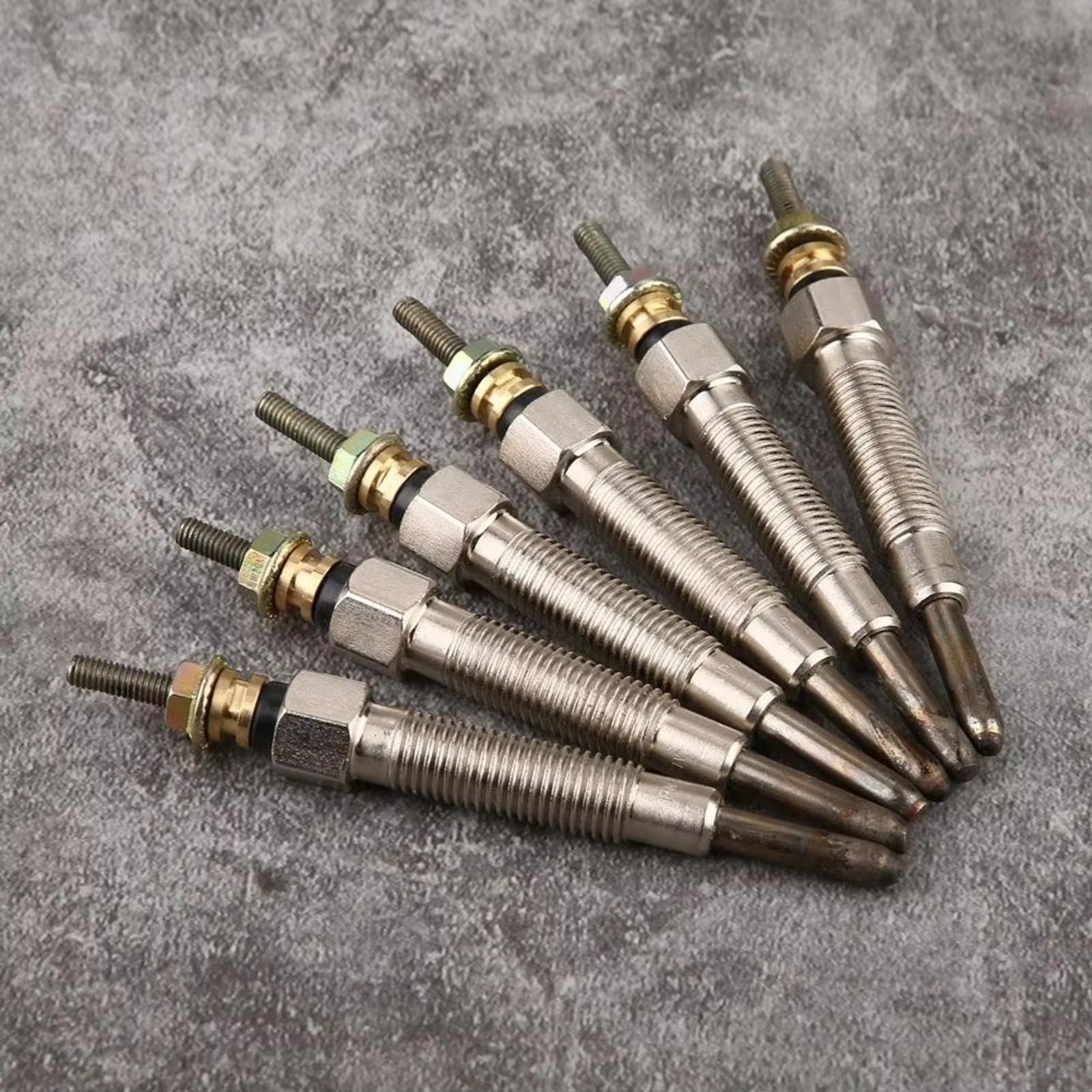 Set di candelette di preriscaldamento per Nissan Patrol Y60 4.2, Set di 6 candelette di preriscaldamento ausiliarie per Motore Auto, Accessori di Ricambio.