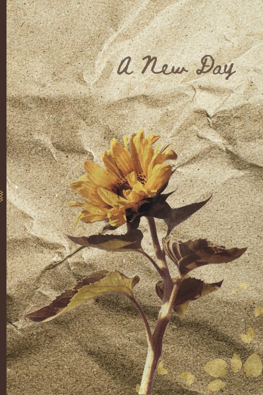 A New Day: Undated calendar/ planner featuring 120 blank lined pages with line for adding day and date. Perfect for keeping track of daily appointments and important notes.