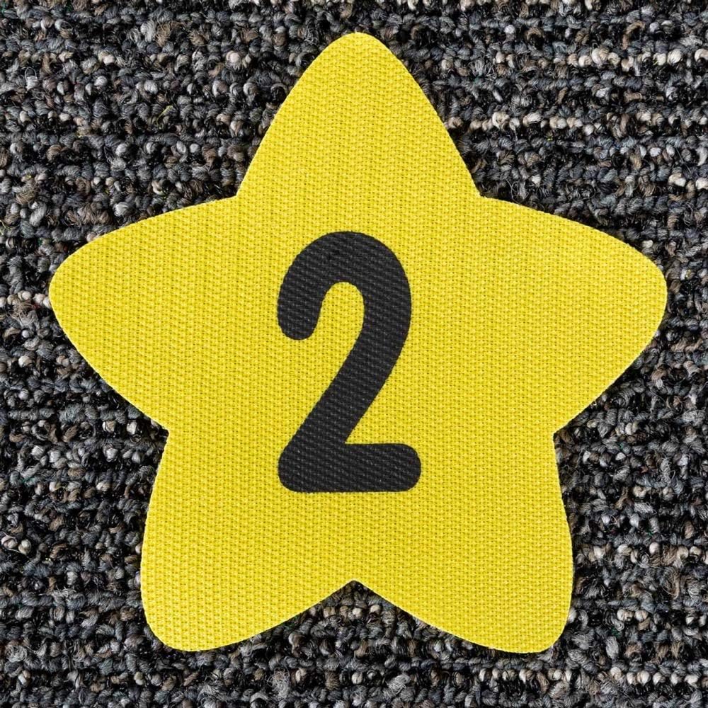 Free Shipping π Really Good Stuff Carpet Mark-Its – Numbers 0-25, 5” by 5” (Set of 26) – Star-Shaped Yellow Carpet Spots - Assign Floor Seating, Play Games – Durable, No-Slide Back Authentic Crazy Deals Really Good Stuff Carpet Mark-Its – Numbers 0-25, 5” by 5” (Set of 26) – Star-Shaped Yellow Carpet Spots - Assign Floor Seating, Play Games – Durable, No-Slide Back