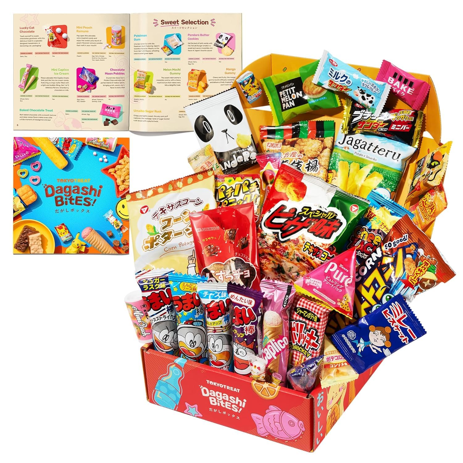 TokyoTreat Valentine’s Day Japanese Snack & Sweets Gift Box – 30 Piece Dagashi Candy Assortment