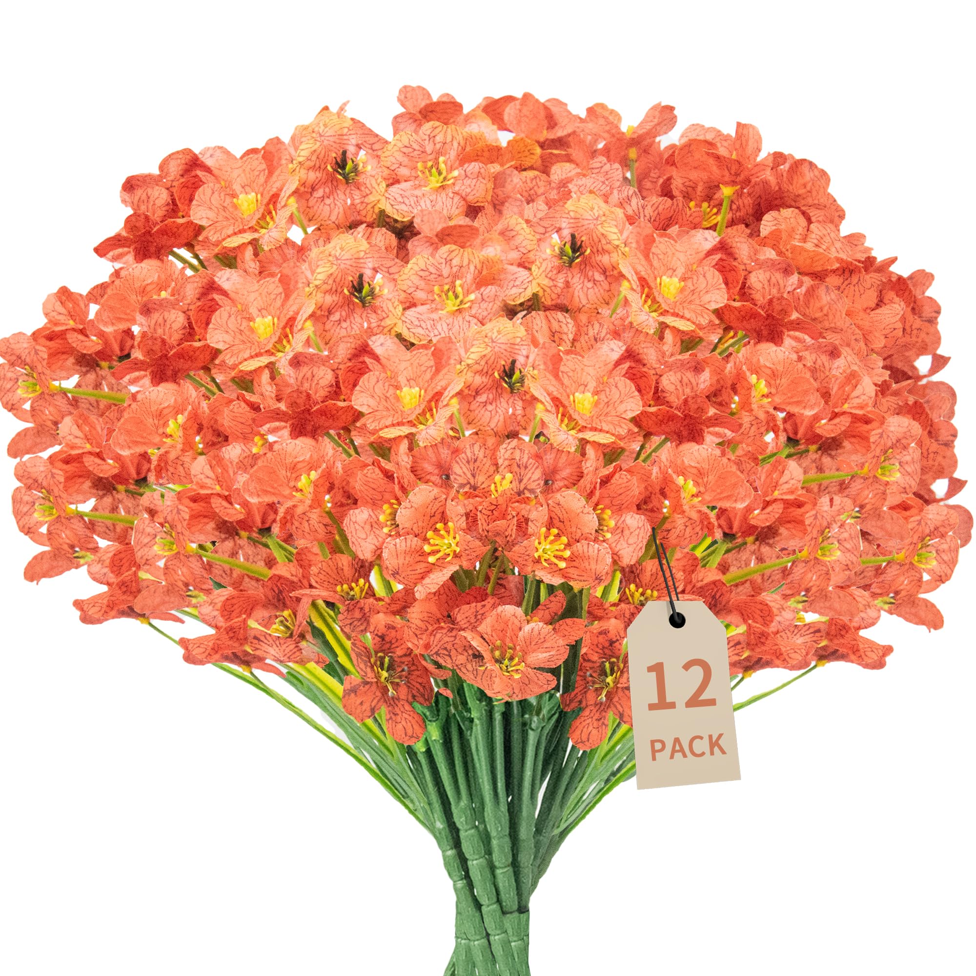 Fleurs artificielles oranges pour sublimer votre porche, jardin et jardinières de fenêtre