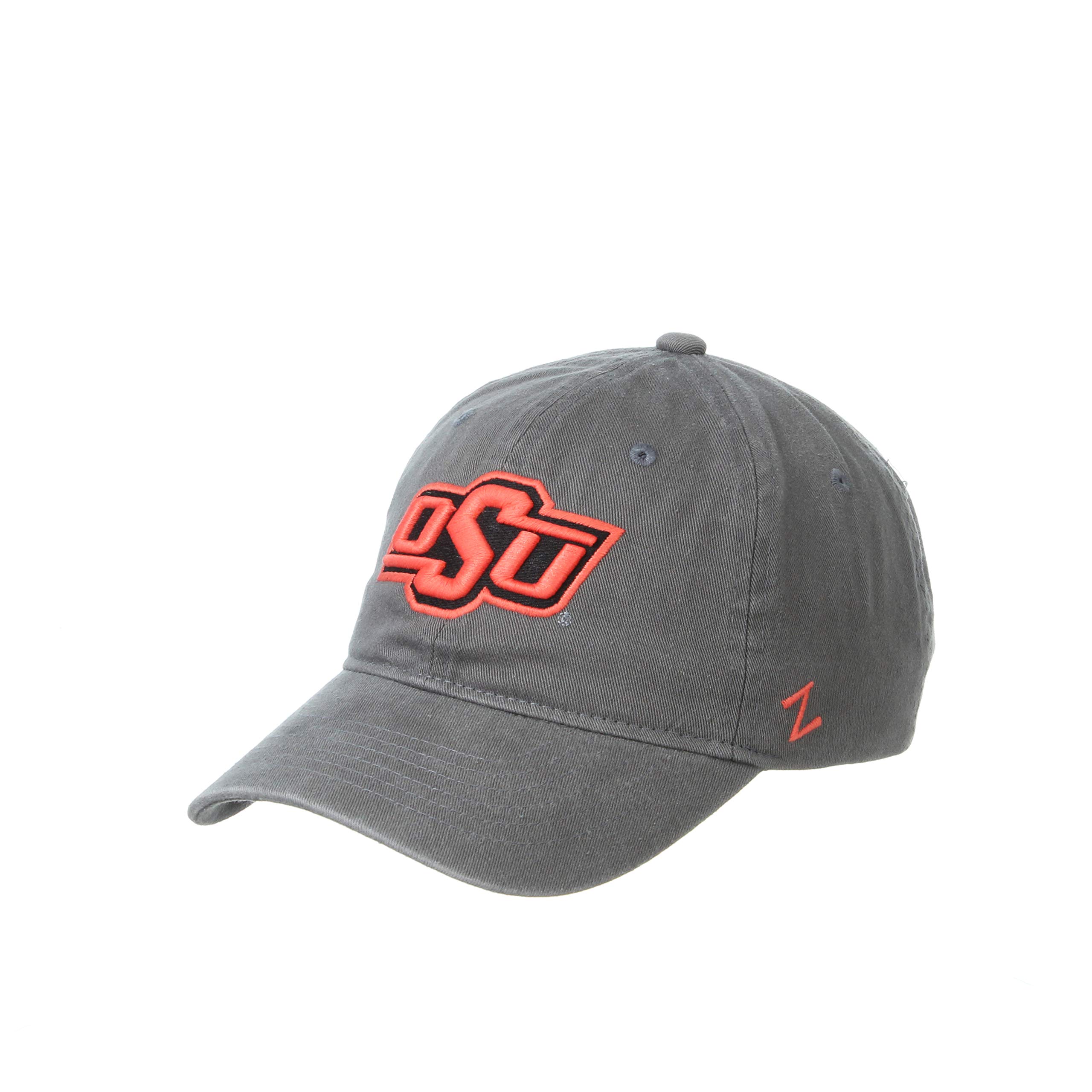 ZHATS NCAA Oklahoma State Cowboys Mens Adjustable Scholarship Hat Charcoal, Oklahoma State Cowboys Charcoal, Adjustable
