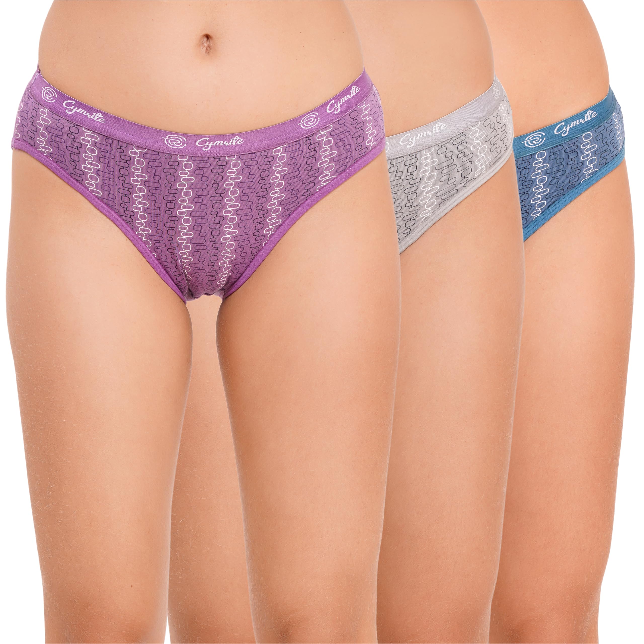 Panty for Women Cotton Printed Soft Skin Friendly Stretchable Brief Hipster Panties for Ladies Women's Combo Pack of 3-image-45