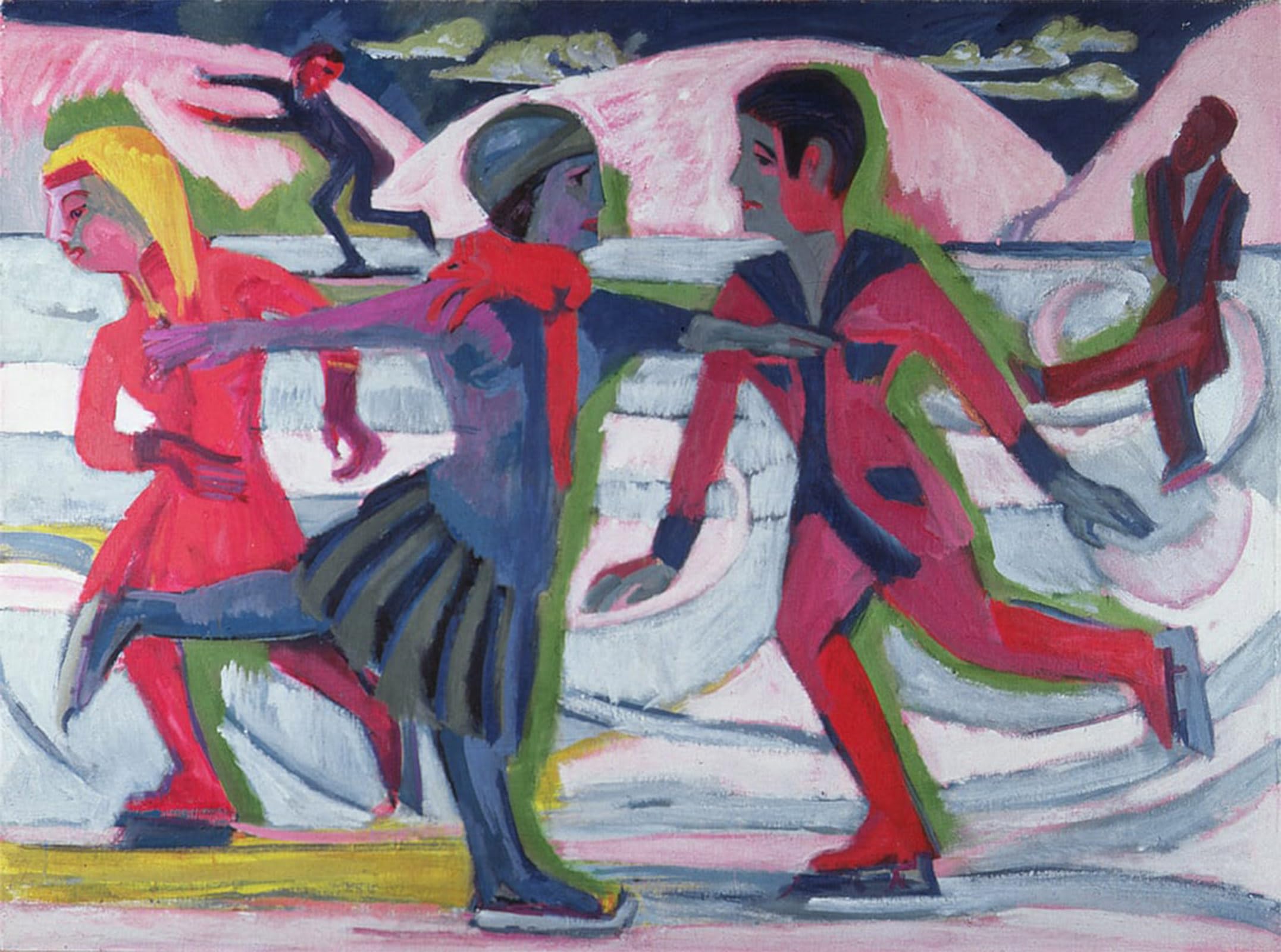 SERENDIPITP Retro Picture Poster Wall Art Pictures Painting Marcella Painting by Ernst Ludwig Kirchner Wall Art Canvas Print for Wall Decor 60x90cm