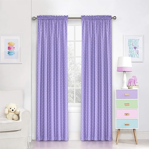 Miniatura 5 de Cortinas opacas, de Eclipse, con lunares, para niños,